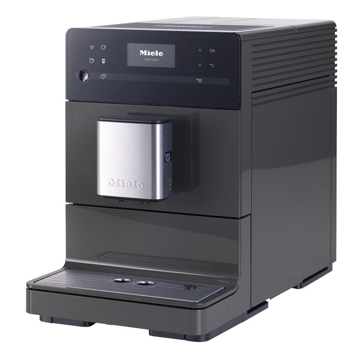 miele cm5300 freestanding coffee system in graphite grey