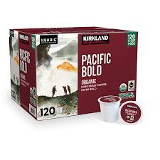 Kirkland Signature Pacific Bold Fairtrade Organic Coffee Pods, 110 K-Cup Pods