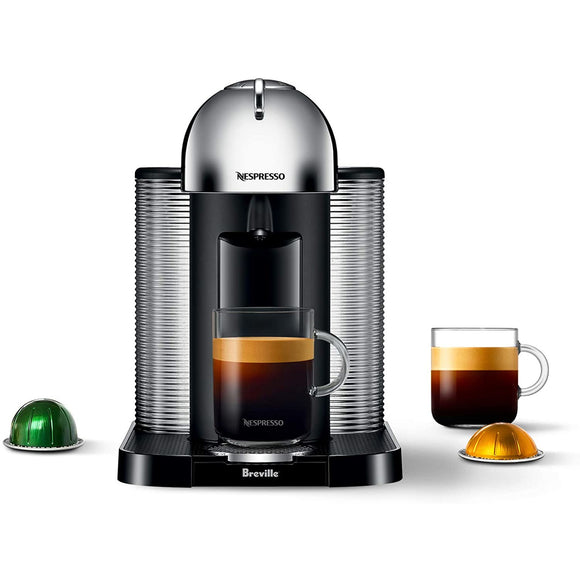 Nespresso Vertuo Coffee and Espresso Machine by Breville - Chrome - BNV220CRO1BUC1