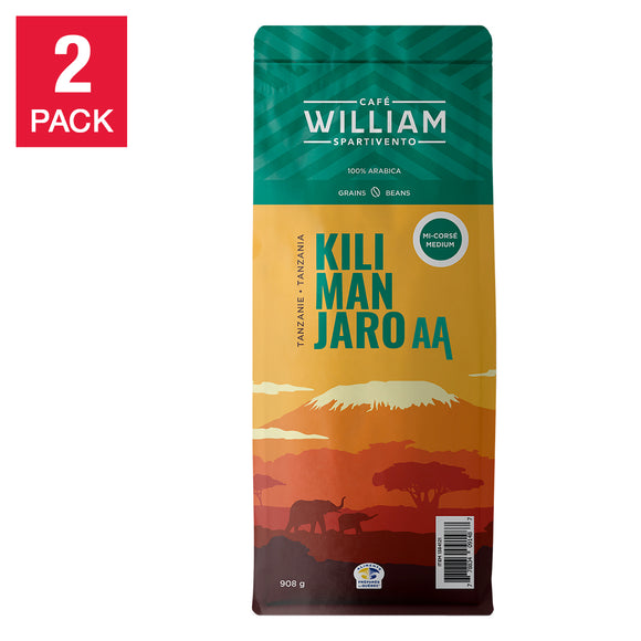 William Spartivento Tanzanian Kilimanjaro AA Coffee, Limited Edition 2-pack