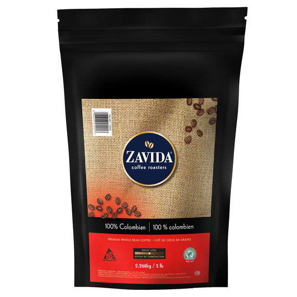 Zavida® - Colombian Whole Bean Coffee 5 lb Bags