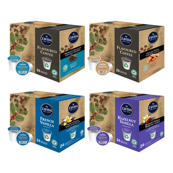 Zavida Flavours Single-serve Coffee Variety Pack, 96-count