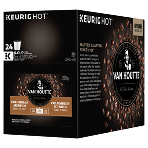 Van Houtte Colombian Medium Roast Coffee, 96 K-Cup Pods