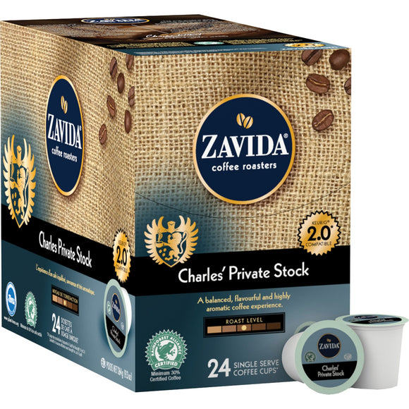 Zavida Single Serve Coffee Charles Private Stock, 96 Cups