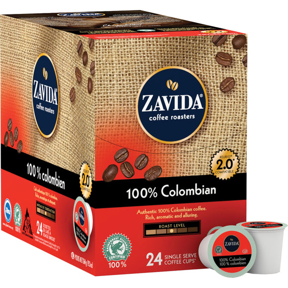 Zavida Single Serve Coffee Colombian, 96 Cups