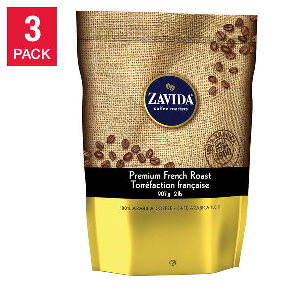Zavida Premium French Roast Whole Bean Coffee